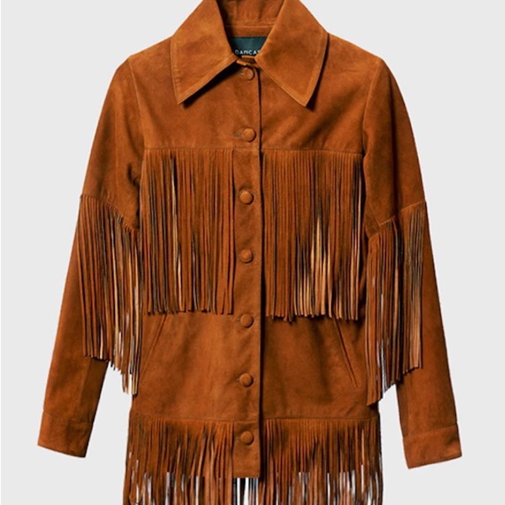 Suede Fringe Jacket